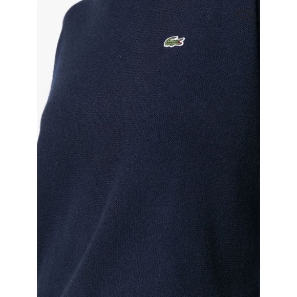 Lacoste Logo Patch Crew Neck Sweater - Picture 5 of 9